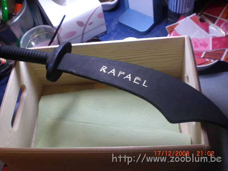 CIMG4096.JPG - Le sabre de Rafael... il aime bien le noir !?